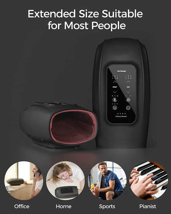 Phenitech Hand Massager with Heat and Air Compression Acupressure for Arthritis and Carpal Tunnel Cordless Hand Massager