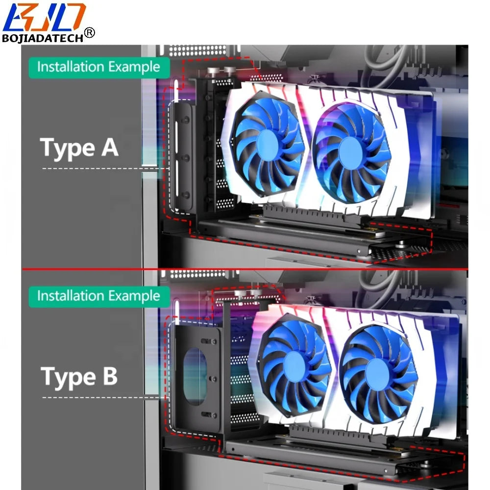 Wholesale PCI Express PCI-E 16X GPU Holder Graphics Card Vertical Mount Bracket Computer Accessories