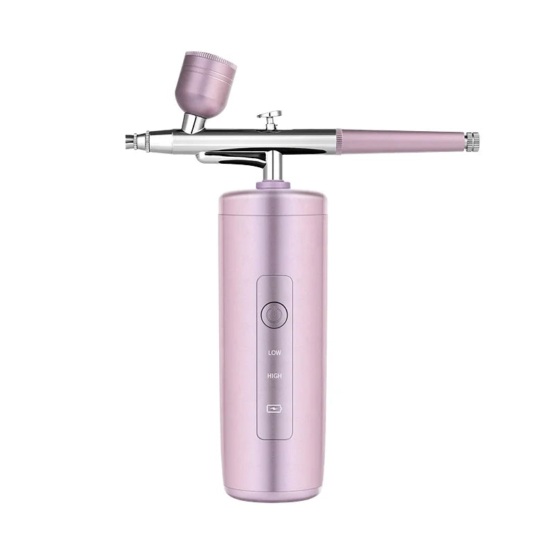 Portable Beauty Airbrush Air Compressor Kit Battery Powered Ozone Operating System Nano Technology Outdoor Car Hotel Makeup