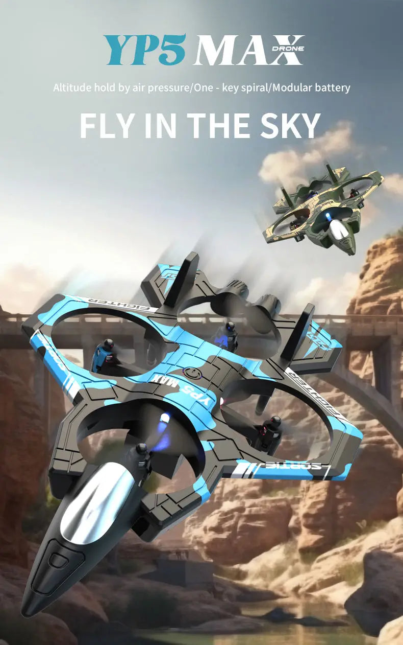 Yp5 Max Drone With Remote Control 360° Rolling Flight Drop Resistance Long Lifespan One-click Takeoff Beginner Yp5max Drone