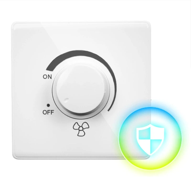 86 Type Ceiling Fan Adjustment Stepless Speed Controller Wall Switch 220V 10A Dimmer Light Switch Lighting Control