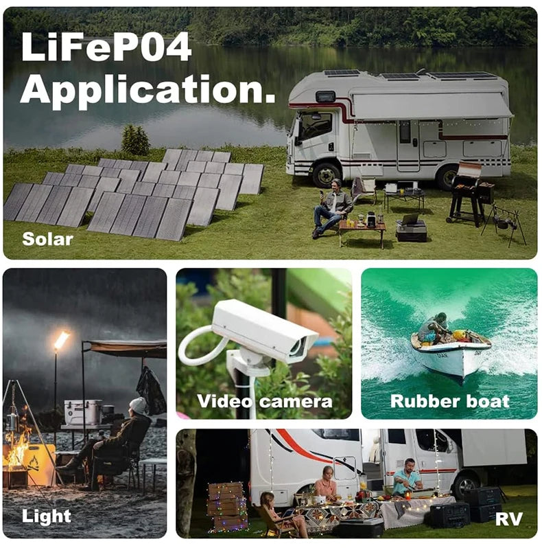 Rechargeable Deep Cycle 12V 100AH 4 Series and 4 Parallel 48v 400Ah Lifepo4 Lithium Ion Battery Solar 12 Volt