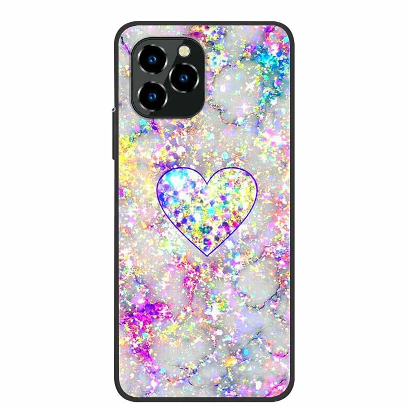 For Oukitel C21 Pro Case Luxury Silicone TPU Soft Cover Phone Case For C 21 pro coque Shockproof Protector Cartoon Capa Funda