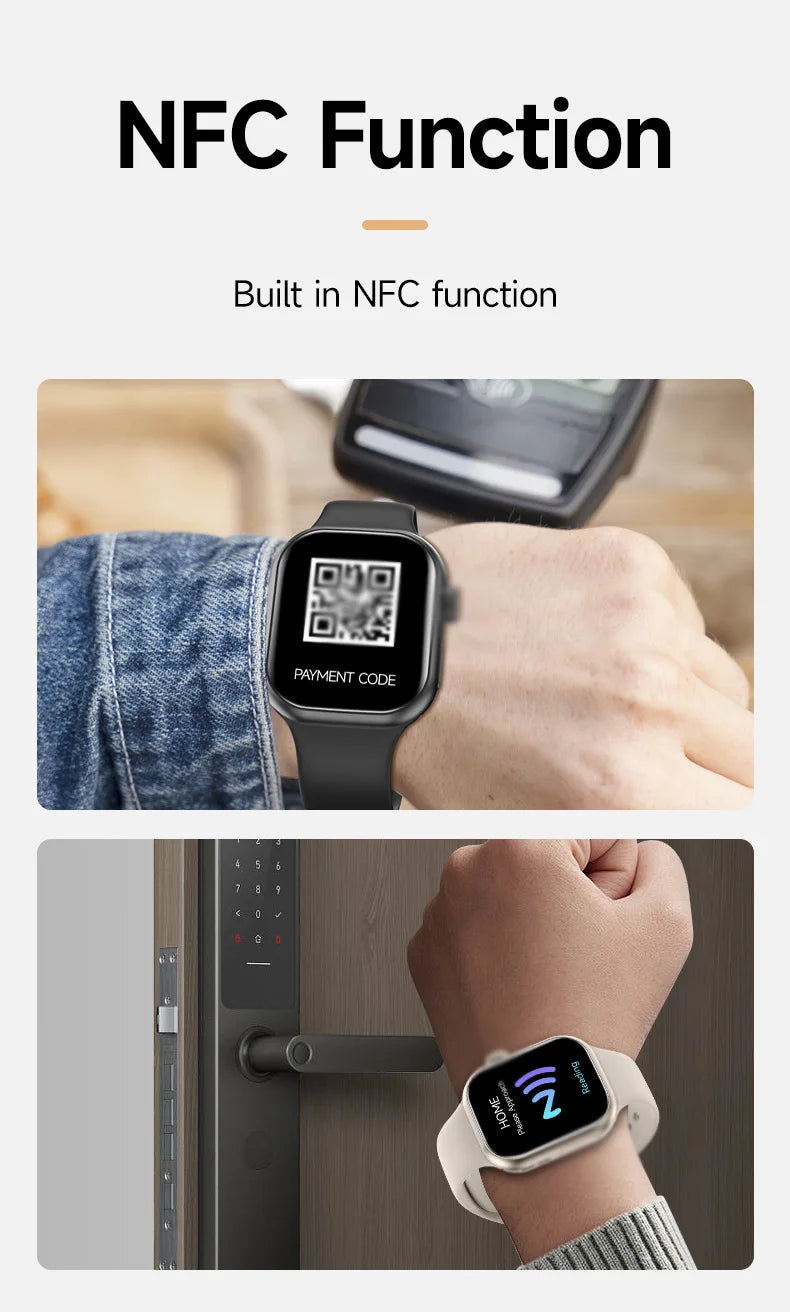 2026 Smart Watch Camera BT Call Heart Rate Fitness Tracker Waterproof iOS Android
