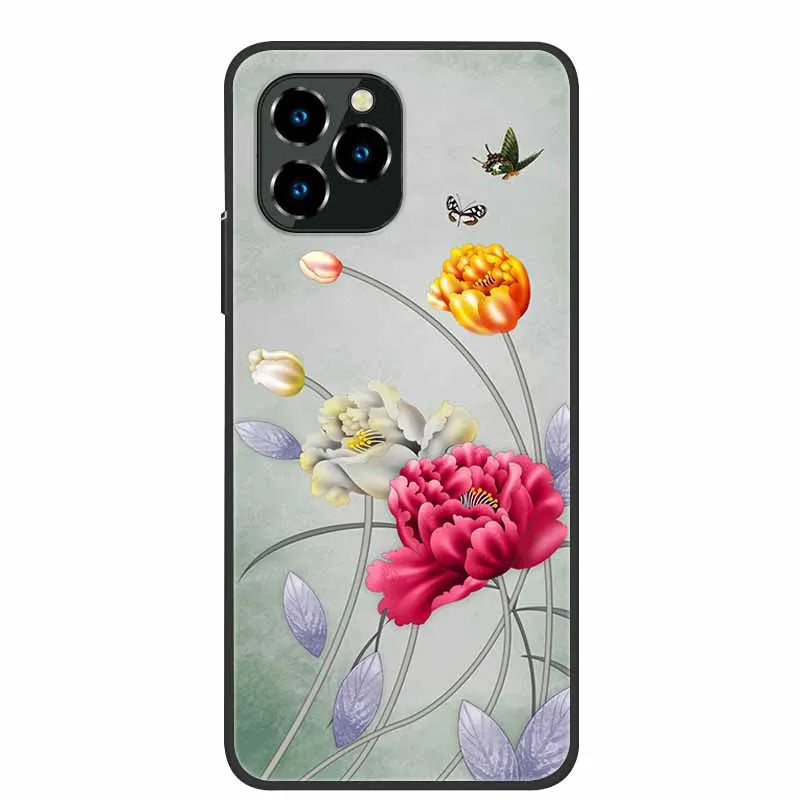 For Oukitel C21 Pro Case Luxury Silicone TPU Soft Cover Phone Case For C 21 pro coque Shockproof Protector Cartoon Capa Funda