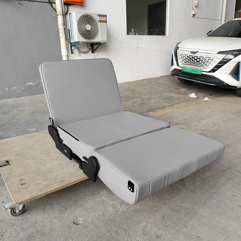 Multifunctional Flat Seat Bed for Caravans and RVs Leather Passenger Modified Car Seat Accessory for Campervans
