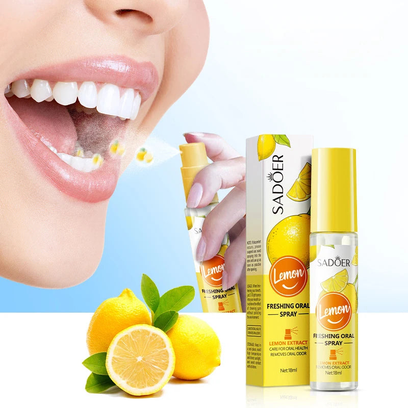 Peach Mint Lemon Fresh Breath Mouth Spray Fresh Breath Mild Remove Bad Breath Bring a Cool and Comfortable Experience