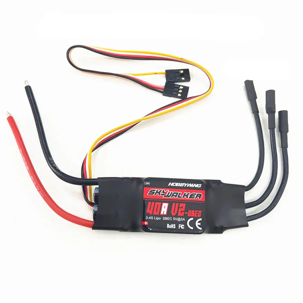 Hot Sales Original Hobbywing SKYWALKER Series 2-6S 20A 30A 40A 50A 60A 80A Brushless ESC Speed Controller With UBEC For RC