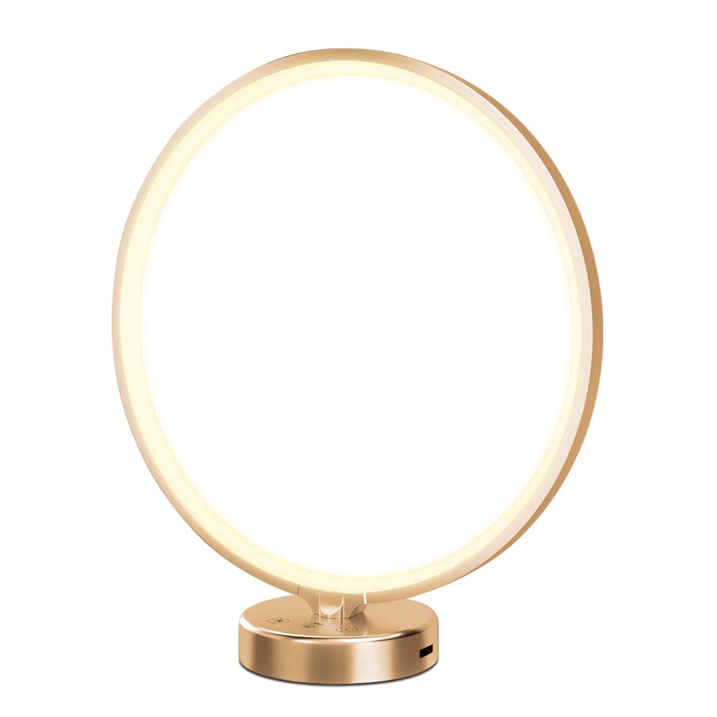 Patent Design Ring Shape 360 Degree Emitting Aluminum Ring Silicone Cover 10000lux High CRI Sunlight Against Disorder Lamp