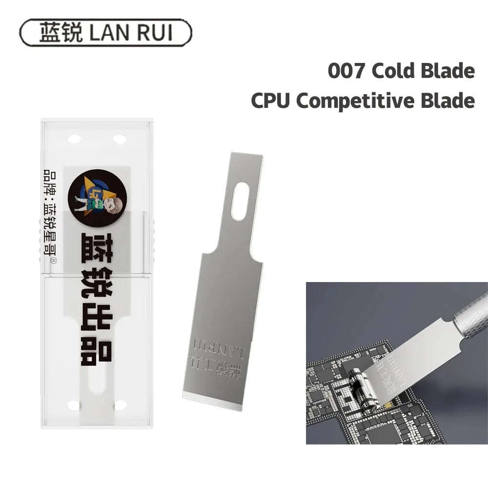 Lanrui 007 High Precision Steel Tools Cold Blade for Mobile Phone Disassembling BGA NAND Chips Lifting PCB IC Glue CPU Vinyl