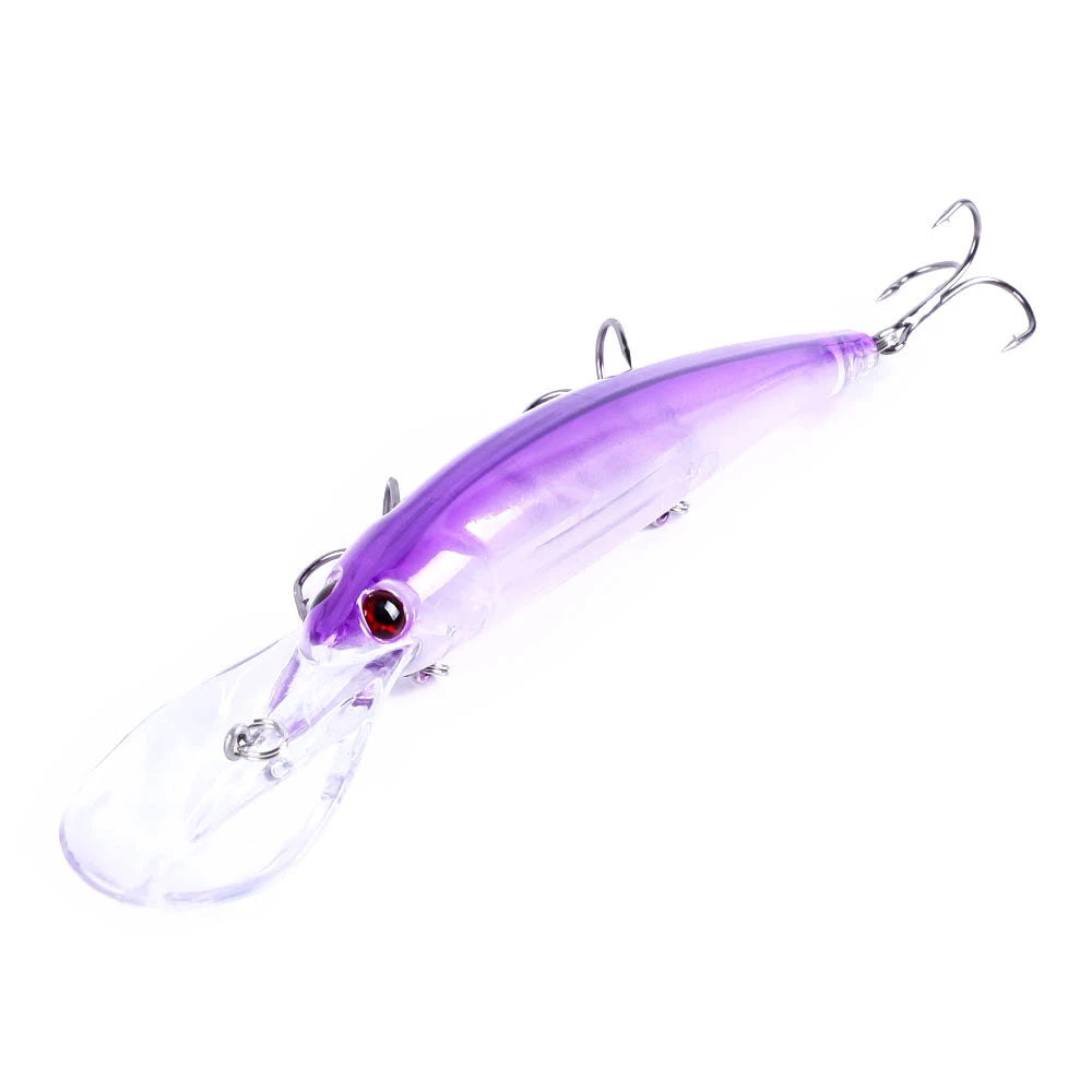1pcs 16cm 20g Deep Diving Large Minnow Wobbler Lure Artificial Hard Bait Crankbait Bass Pike Perch Walleye Fishing Tackle