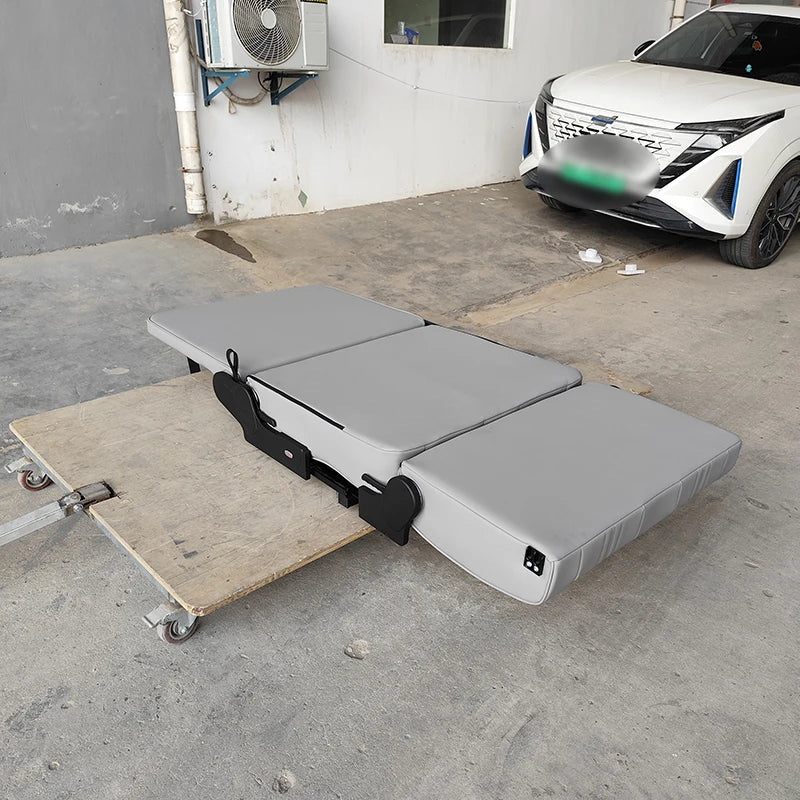 Multifunctional Flat Seat Bed for Caravans and RVs Leather Passenger Modified Car Seat Accessory for Campervans