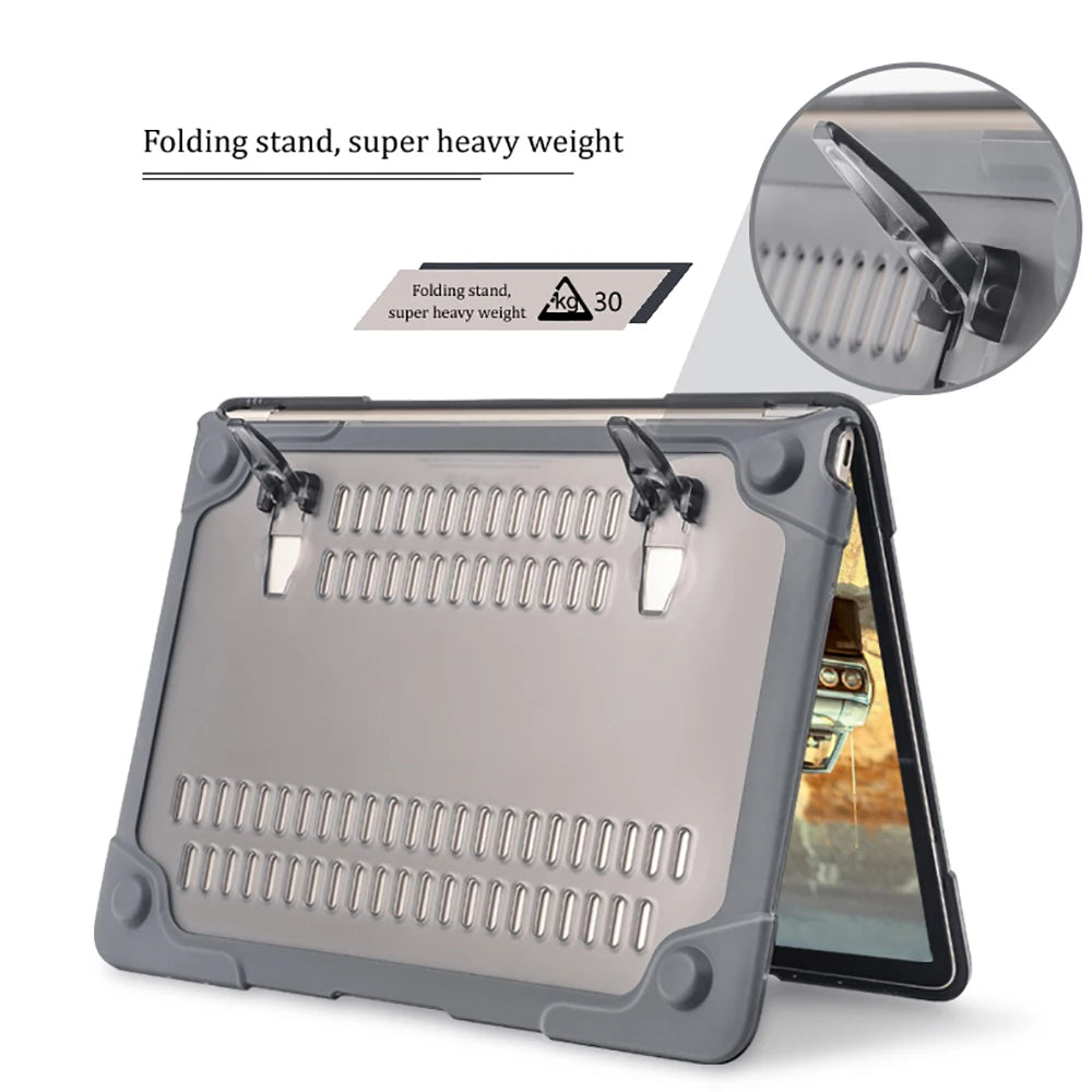 Stand Cover Laptop Case 2025 M4 For Macbook Pro 13 Case M2 M1 Pro 14 Macbook Pro 16 Case M3 11 Air 15 For Macbook Air 13 Case