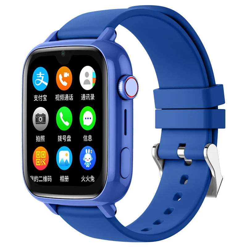 SOS Emergency Smartwatch for Kids GPS Locator Voice Chat Step Counter Sleep Monitor 4G Watch for Children