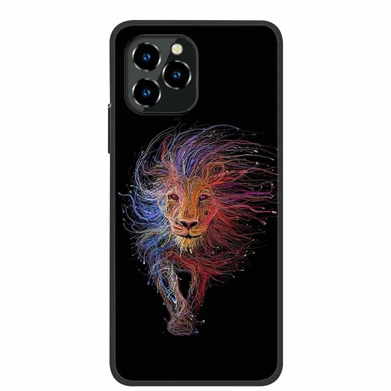 For Oukitel C21 Pro Case Luxury Silicone TPU Soft Cover Phone Case For C 21 pro coque Shockproof Protector Cartoon Capa Funda