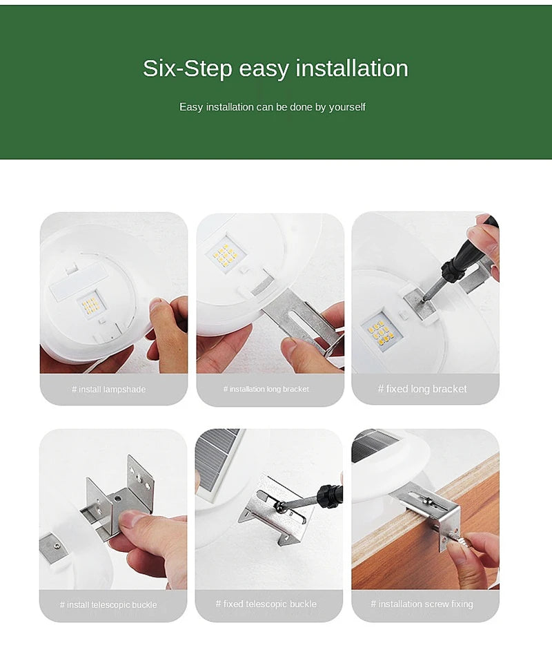 360 degree lighting outdoor solar light PIR motion sensor solar garden light energy saving street lamp wall lamp Three modes