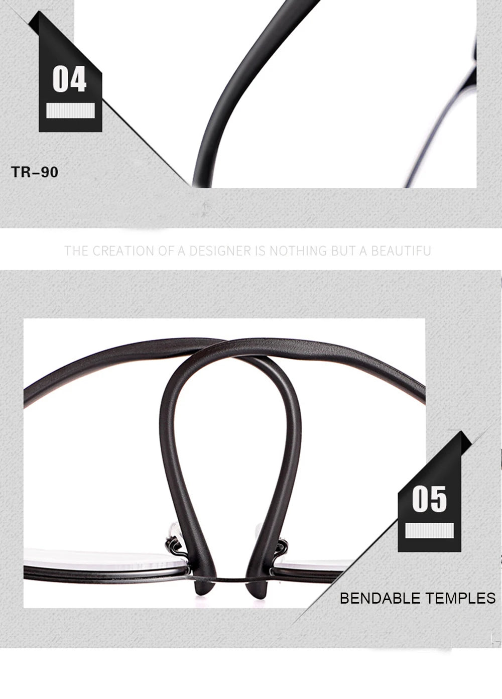 IENJOY Intelligent Multifocal Progressive Reading Glasses Half Frame Dual-use Anti-Blue Light  Automatic Adjustment Eyewear