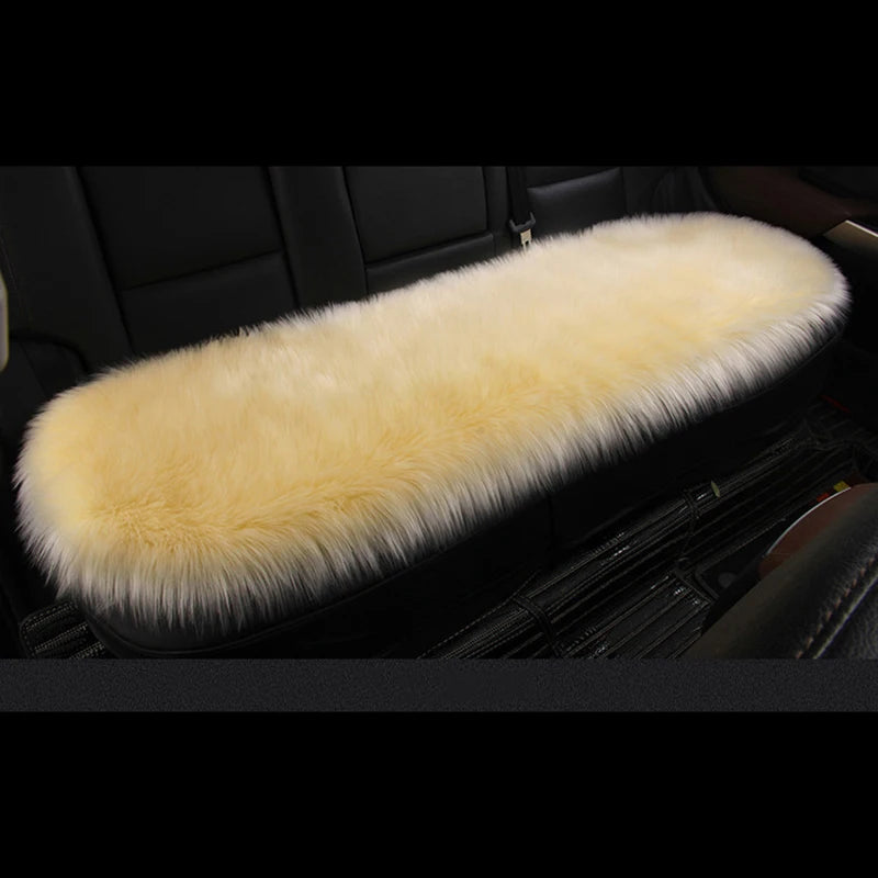 Artificial Wool Car Seat Cushion Winter Plush Auto Seat Cloak Universal Warm Car Seat Cover For Kia Lada Vesta Renault Skoda etc