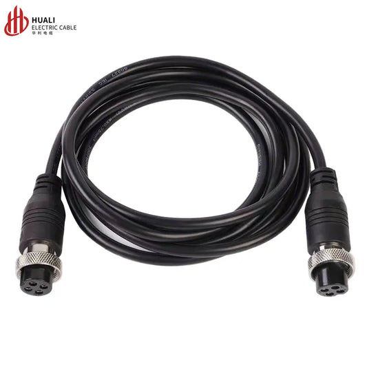 GX20 Injection Moulded Double Female Head Wire 1-Meter Aviation Plug Socket 8P Cable Connector Automotive Use Processing Welding