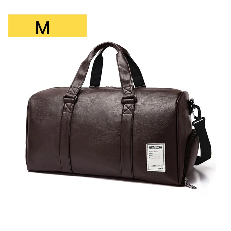 Gym Bag Leather Sports Bags Big Big Men Training Tas for Shoes Lady Fitness Yoga Travel Luggage Shoulder Sac De Sport travel bag