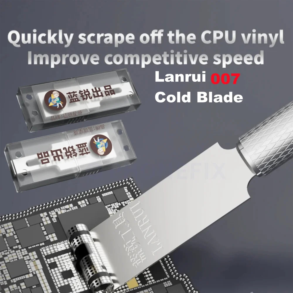 Lanrui 007 High Precision Steel Tools Cold Blade for Mobile Phone Disassembling BGA NAND Chips Lifting PCB IC Glue CPU Vinyl