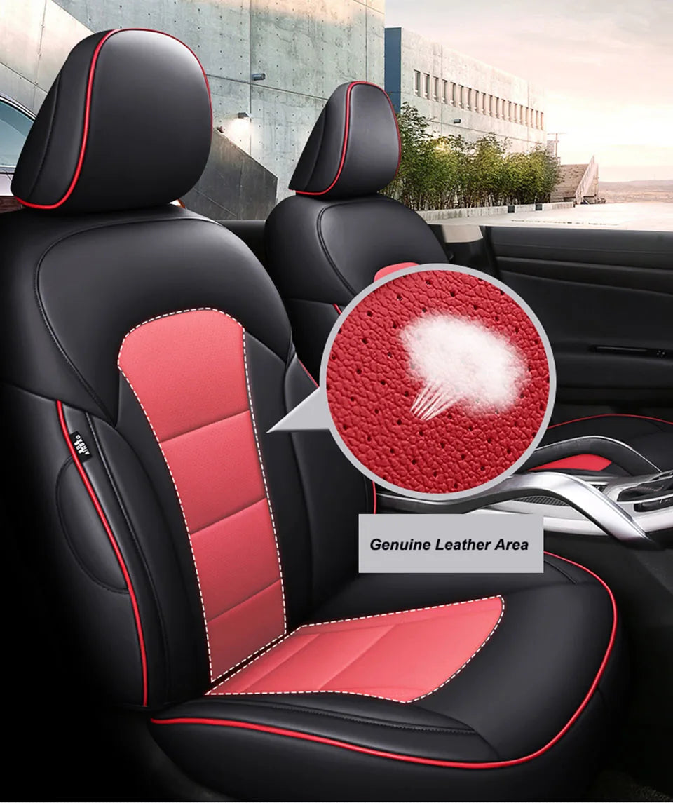 Genuine Leather Custom Auto Car Seat Cover For Mazda 3 BK BL 2010 2006 2015 6 GH GG 2009 CX-5 CX-7 CX3 Interior Accessories