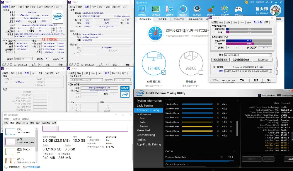 10TH  COMET LAKE  QTJ1  0000  2.1G 8C16T   MODIFIED LAPTOP CPU TO LGA 1151