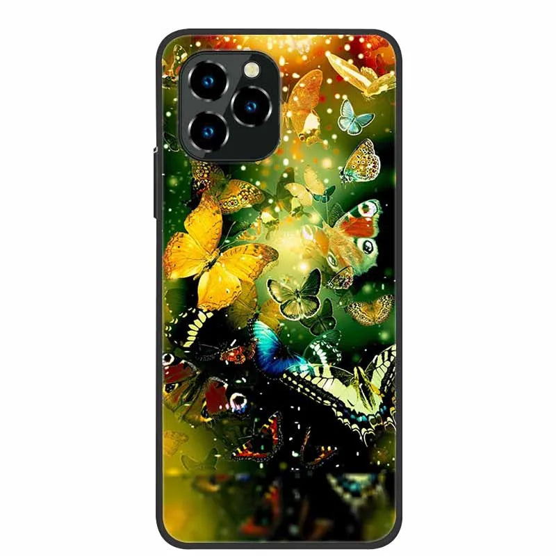 For Oukitel C21 Pro Case Luxury Silicone TPU Soft Cover Phone Case For C 21 pro coque Shockproof Protector Cartoon Capa Funda