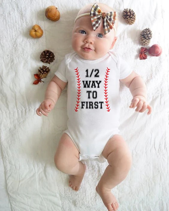 One half birthday rompers Half brithday shirt 1/2 Half Birthday one-piece Boy half birthday outfits Gender Neutral Baby Gift