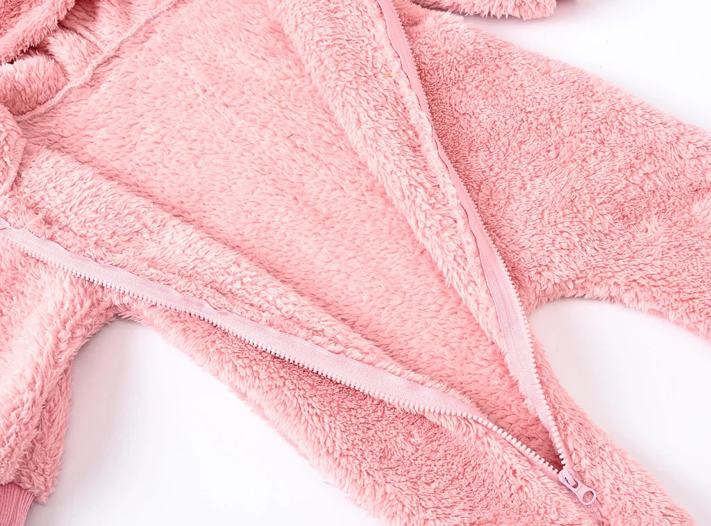 Newborn Baby Romper Winter Costume Baby Boys Clothes Polar Fleece Warm Baby Girls Clothing  Overall Baby Rompers Jumpsuit