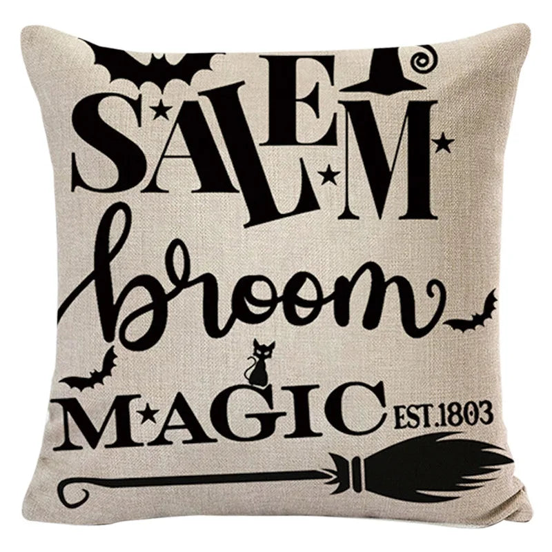 New Arrival Halloween Digital Print Cushion Cover Holiday Home Decoration Pillow Nordic Style Pillow Cover