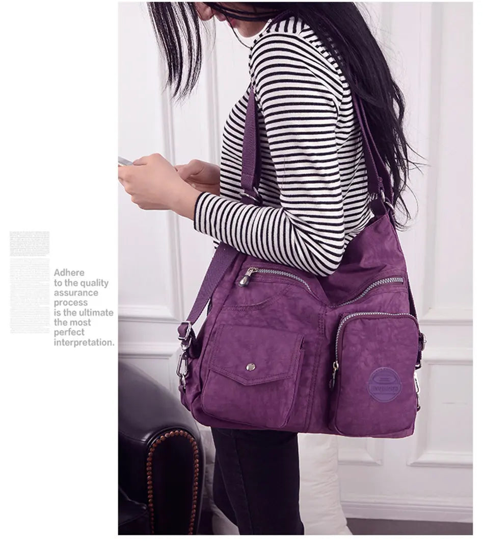 Luxury Handbags Women Bags Designer Waterproof Bylon Cloth Crossbody Bags for Women 2026 Large Capacity Lady Shoulder Bag Tote