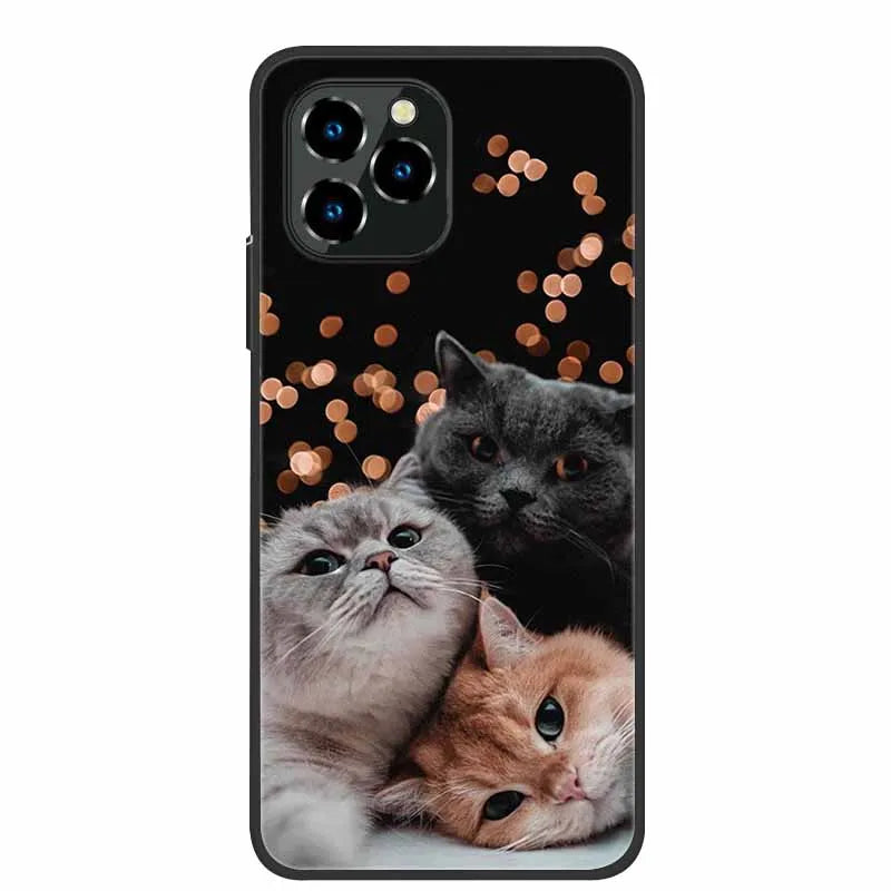 For Oukitel C21 Pro Case Luxury Silicone TPU Soft Cover Phone Case For C 21 pro coque Shockproof Protector Cartoon Capa Funda