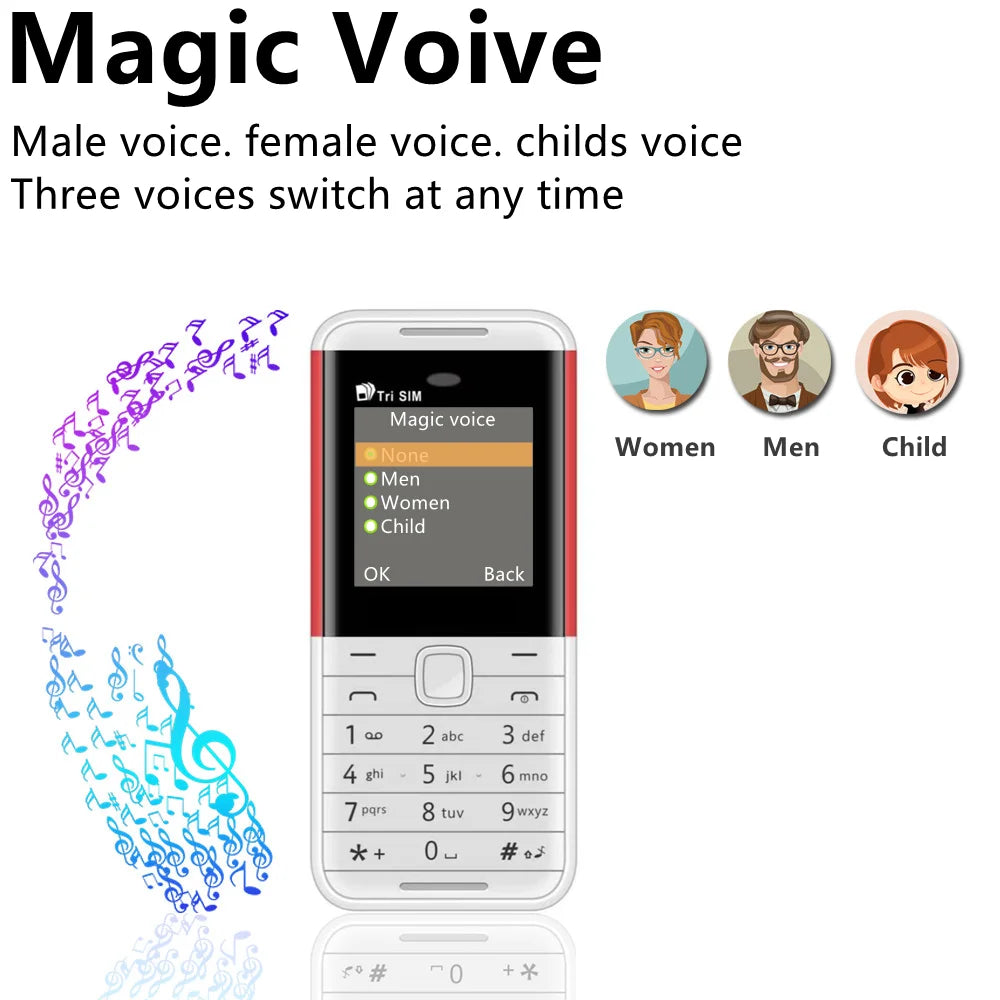 SERVO BM5310 Mini Mobile Phone 3 SIM Standby Speed Dial Call Recorder Magic Voice Bluetooth Dialer FM 2G Super Small Cellphones