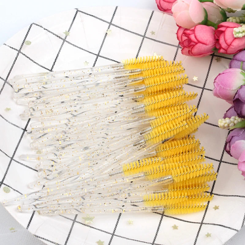 500pcs Eyelash Brushes Spoolies Micro Lash Mascara Wands Combs Wholesale Makeup brush wholesale For Eyelash Extension Makeup