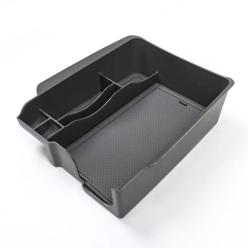 Interior Accessories Flocked Armrest Hidden Cubby Drawer Central Console Storage Box for 2021 2022 Model 3 Model Y