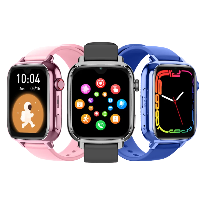 SOS Emergency Smartwatch for Kids GPS Locator Voice Chat Step Counter Sleep Monitor 4G Watch for Children