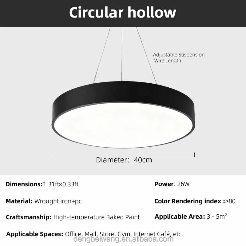 Nordic Ceiling Lighting Chandelier Dimmable LED Linear Light Adjustable Height Hanging Lamp Hot Sale Commercial