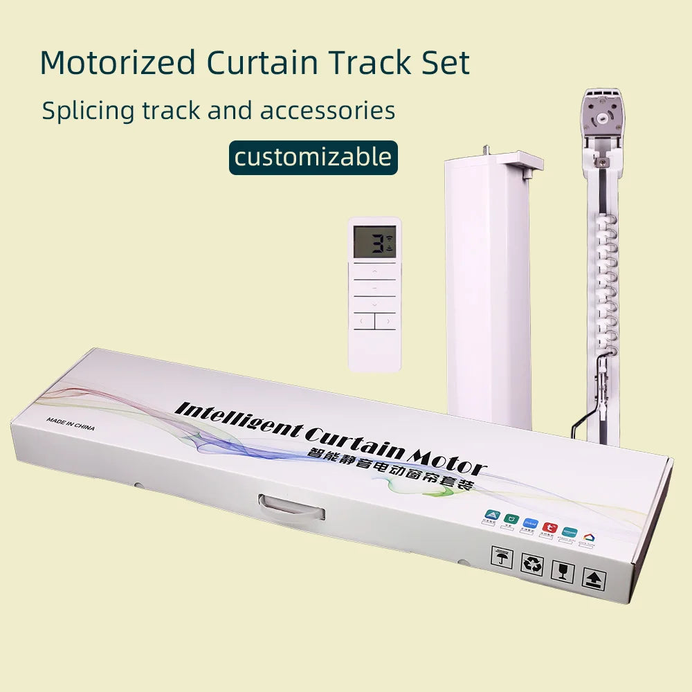 4.2Meter DIY Splicing Track Set Smart Curtain Track Electric Sunny Room Curtains Motor Kit