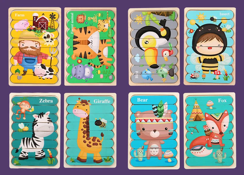 Baby Montessori Toys For Kids 2 to 4 Years Old Learning Educational Toys Children Magnetic Maze Busy Board Wooden Puzzle Game