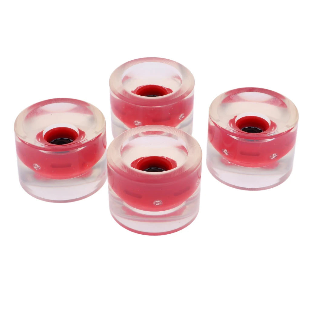 4pcs 70mm Light Up Skateboard Longboard Wheels Glow At Night 78A for Skateboards Accessories Spare Parts