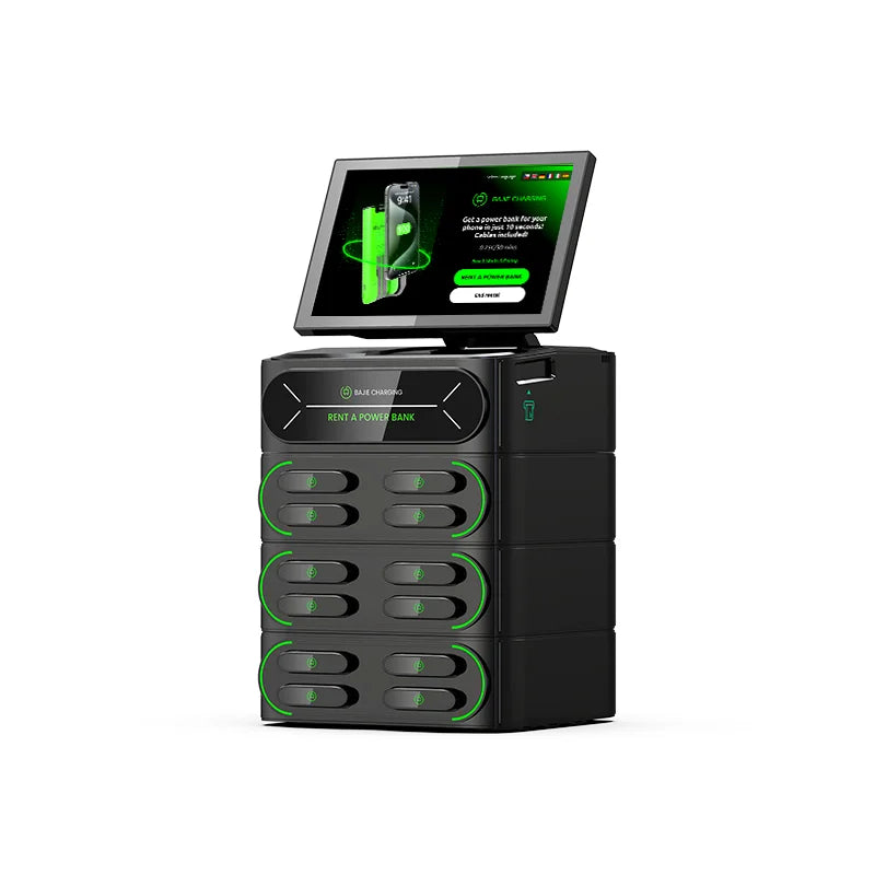 High Profit 12 Slots Share Power Bank 6000mah Support App Phone Charging Rental Station for Restaurants Shops Exhibitions