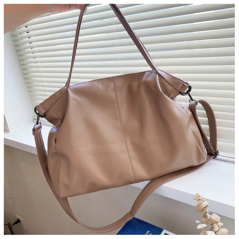 Women Large Handbag Large Shopping Bag Handbag High Quality Soft Leather Crossbody Bag Women Travel Shoulder Bag