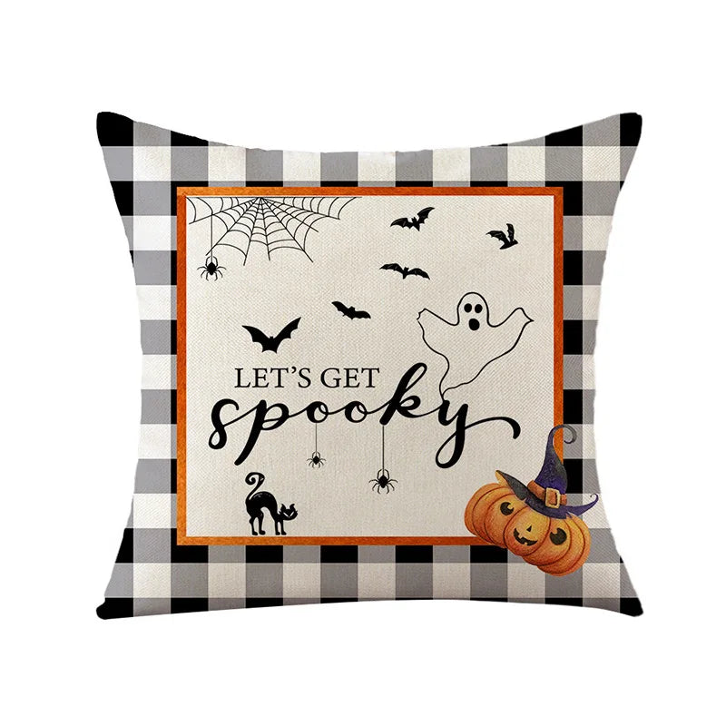 New Arrival Halloween Digital Print Cushion Cover Holiday Home Decoration Pillow Nordic Style Pillow Cover