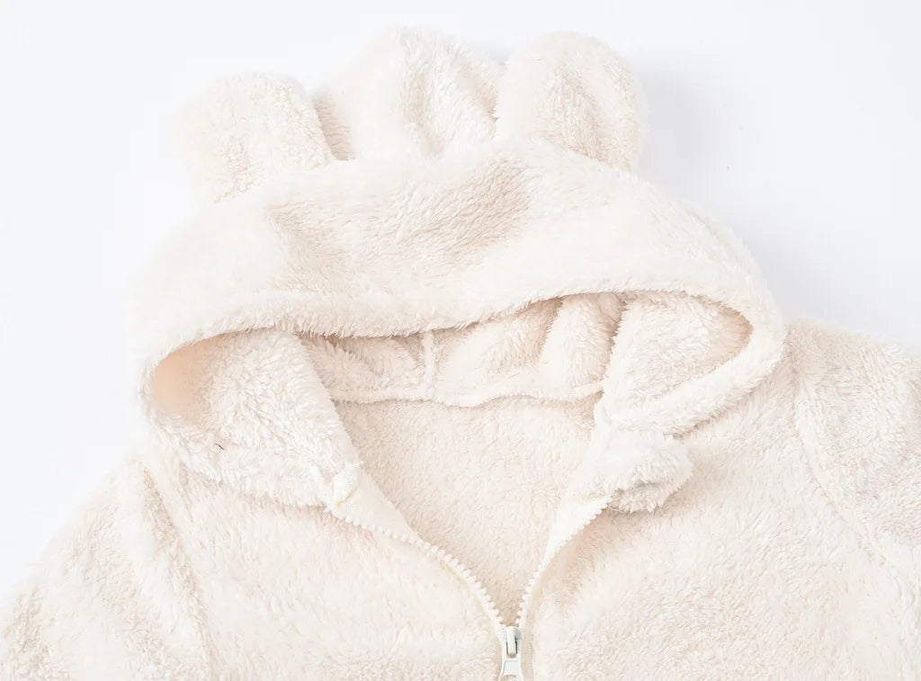 Newborn Baby Romper Winter Costume Baby Boys Clothes Polar Fleece Warm Baby Girls Clothing  Overall Baby Rompers Jumpsuit