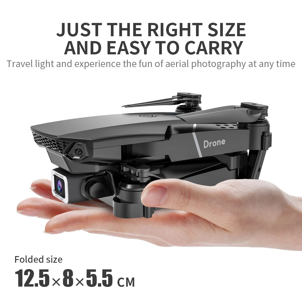 Hot Hotsale E88 Drone 4k Profesional HD Dual camera Dron WiFi 1080p Real-time Transmission FPV Drones Collapsible Quadcopter Toy