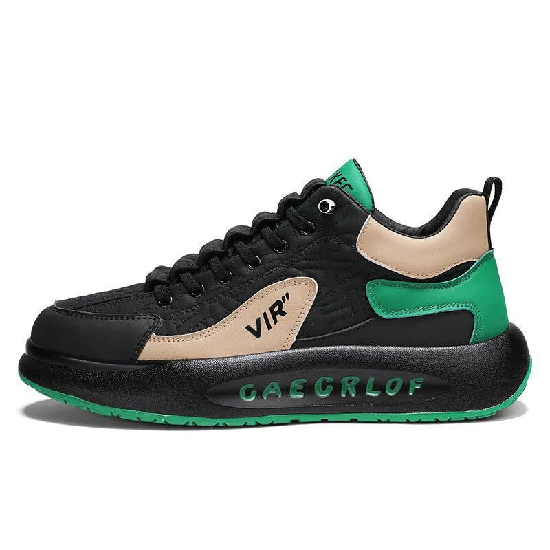 New Breathable Thick Sole Men's Skateboarding Shoes with Comfortable Casual Sports Shoes  Elevated  Men's Board Shoes