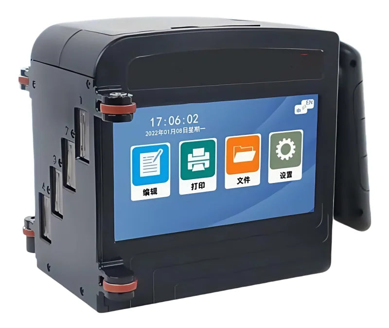 Vinica Four Heads Large Format Handheld Inkjet Printer Cheap Price100mm Logo Printing Machine for Carton Box