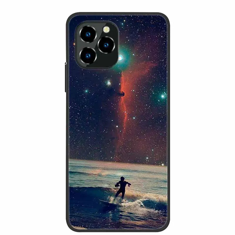 For Oukitel C21 Pro Case Luxury Silicone TPU Soft Cover Phone Case For C 21 pro coque Shockproof Protector Cartoon Capa Funda