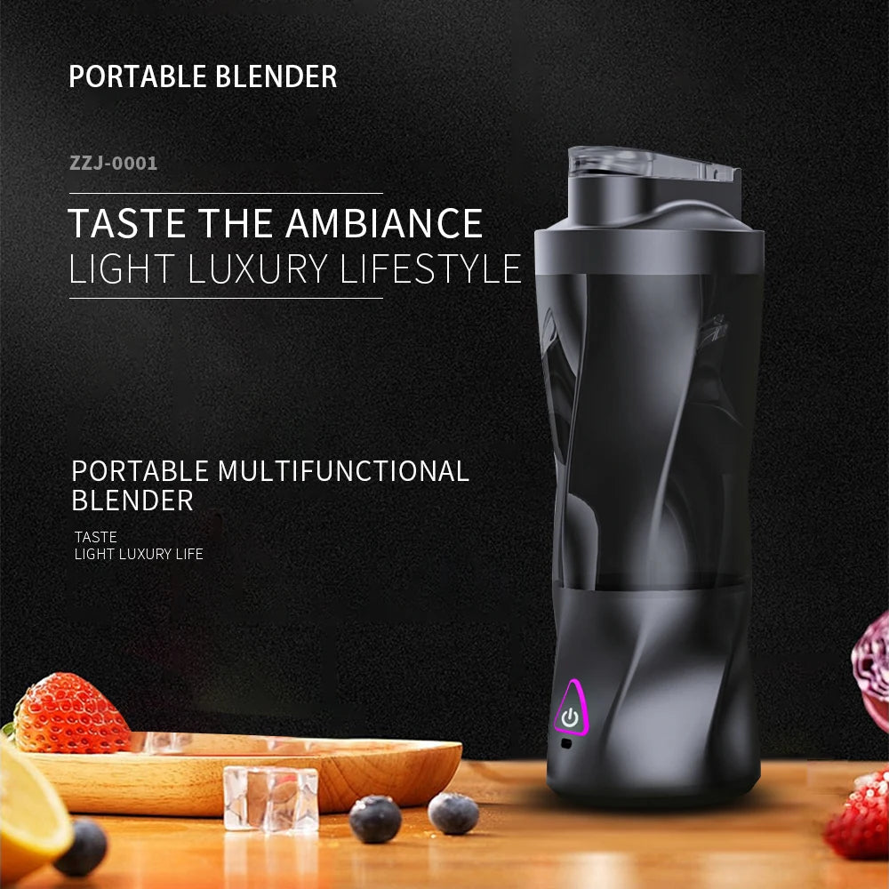 Ligkevan Hot Sale Good Quality Fruit Juice Blender Portable Electric Vacuum Blender Rechargeable 650ml Automatic Fruit Juicer
